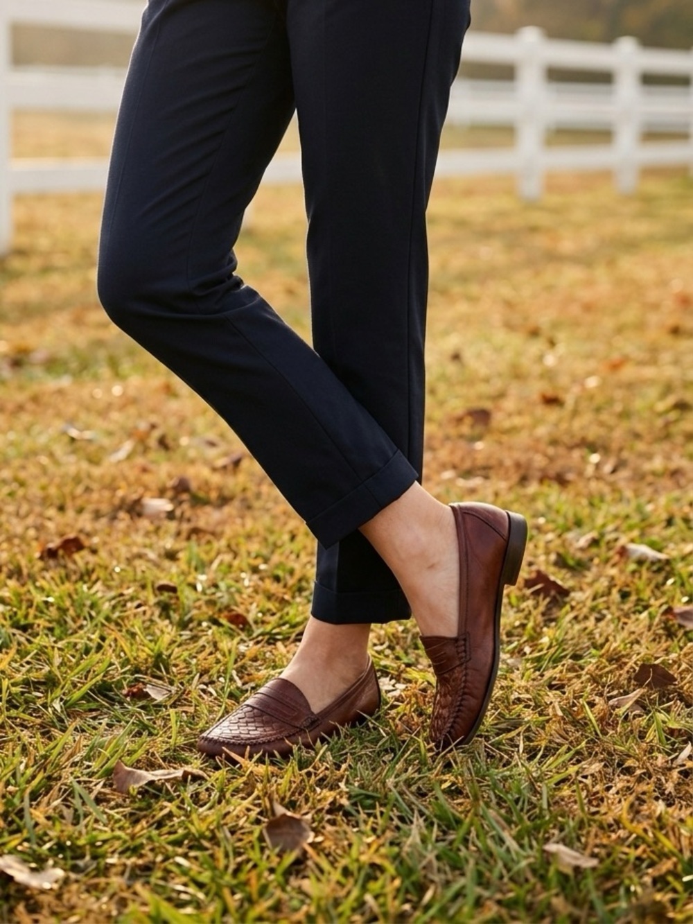 Jean Pier Clemente Women’s Maroon Leather Loafers – Size 9.5 | Made in Brazil |